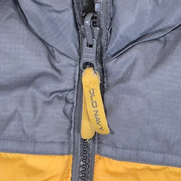 Old Navy Reversible Down Feather Puffer Vest 4/5 (XS) Utility Outdoor Y2K Retro - Picture 2 of 11